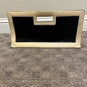 Elegant Black and Cream Clutch